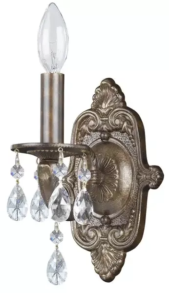 1-light-venetian-bronze-youth-sconce-draped-in-clear-swarovski-strass-crystal-c1 1 Light Venetian Bronze Youth Sconce Draped In Clear Swarovski Strass Crystal – C193-5021-VB-CL-S
