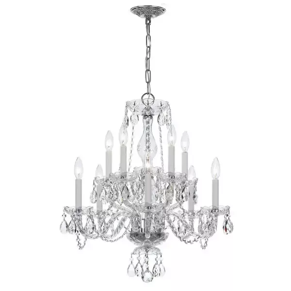 10-light-polished-chrome-crystal-chandelier-draped-in-clear-hand-cut-crystal-c19 10 Light Polished Chrome Crystal Chandelier Draped In Clear Hand Cut Crystal – C193-5020-CH-CL-MWP