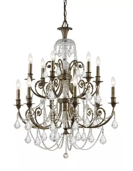 12-light-english-bronze-crystal-chandelier-draped-in-clear-hand-cut-crystal-c193 12 Light English Bronze Crystal Chandelier Draped In Clear Hand Cut Crystal – C193-5119-EB-CL-MWP