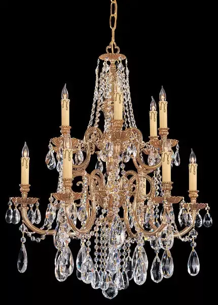 12-light-olde-brass-crystal-chandelier-draped-in-clear-spectra-crystal-c193-2712 12 Light Olde Brass Crystal Chandelier Draped In Clear Spectra Crystal – C193-2712-OB-CL-SAQ