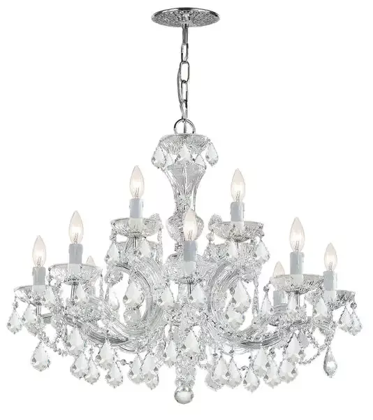 12-light-polished-chrome-crystal-chandelier-draped-in-clear-hand-cut-crystal-c19 12 Light Polished Chrome Crystal Chandelier Draped In Clear Hand Cut Crystal – C193-3228-CH-CL-MWP