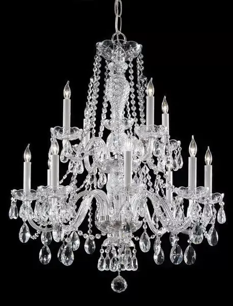 12-light-polished-chrome-crystal-chandelier-draped-in-clear-italian-crystal-c193 12 Light Polished Chrome Crystal Chandelier Draped In Clear Italian Crystal – C193-3228-CH-CL-I