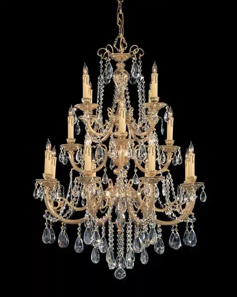 16-light-olde-brass-crystal-chandelier-draped-in-clear-hand-cut-crystal-c193-480 16 Light Olde Brass Crystal Chandelier Draped In Clear Hand Cut Crystal – C193-480-OB-CL-MWP