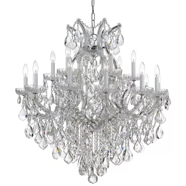 19-light-polished-chrome-crystal-chandelier-draped-in-clear-hand-cut-crystal-c19 19 Light Polished Chrome Crystal Chandelier Draped In Clear Hand Cut Crystal – C193-4418-CH-CL-MWP