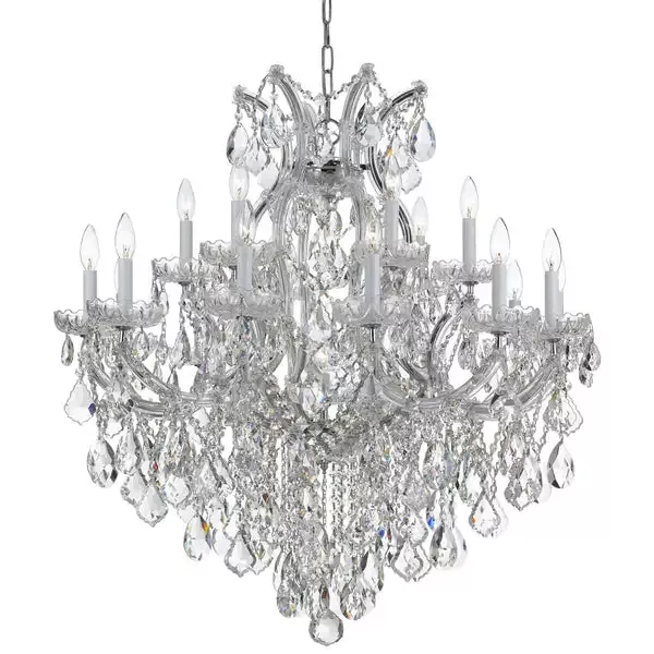 19-light-polished-chrome-crystal-chandelier-draped-in-clear-spectra-crystal-c193 19 Light Polished Chrome Crystal Chandelier Draped In Clear Spectra Crystal – C193-4418-CH-CL-SAQ