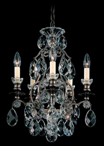 schonbek-renaissance-five-light-chandelier-in-black-3769-51s Schonbek Renaissance Five Light Chandelier in Black - 3769-51S