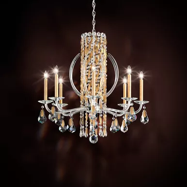 schonbek-siena-eight-light-chandelier-in-polished-stainless-steel-rs8308n-401r Schonbek Siena Eight Light Chandelier in Polished Stainless Steel - RS8308N-401R