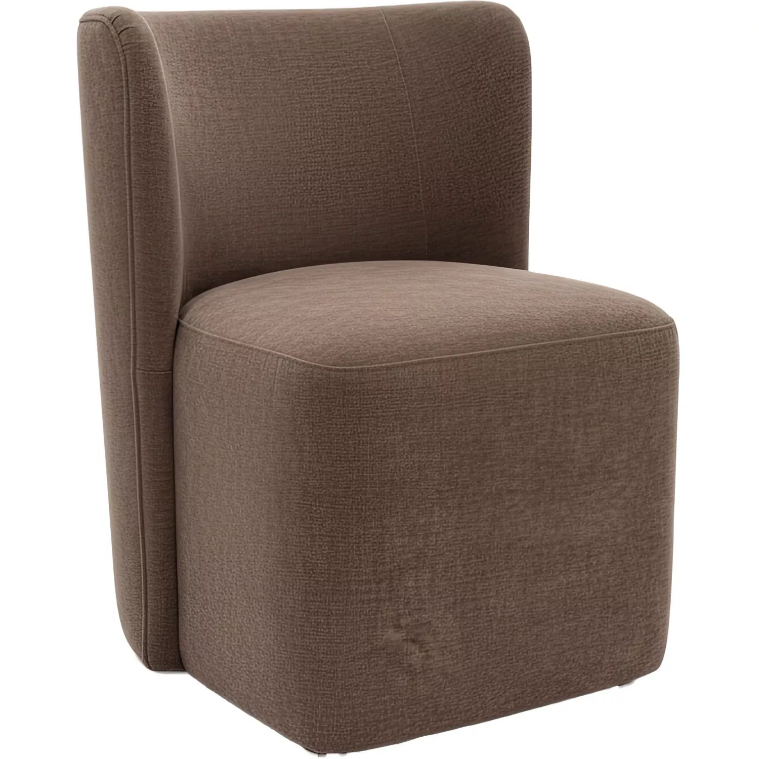 zuo-bambun-dining-chair-with-wheels-in-taupe-brown-fabric-110996 Zuo Bambun Dining Chair with Wheels in Taupe Brown Fabric 110996