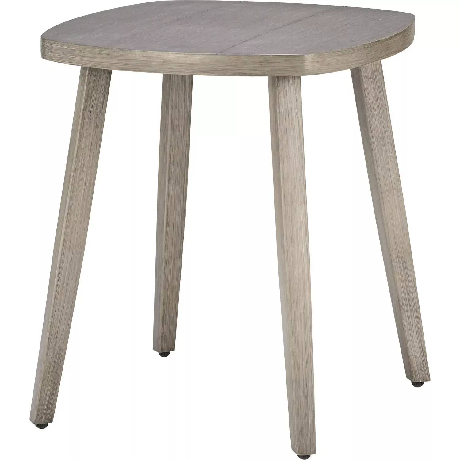 Zuo Foret Outdoor Side Table in Brown Faux Wood Aluminum 704205