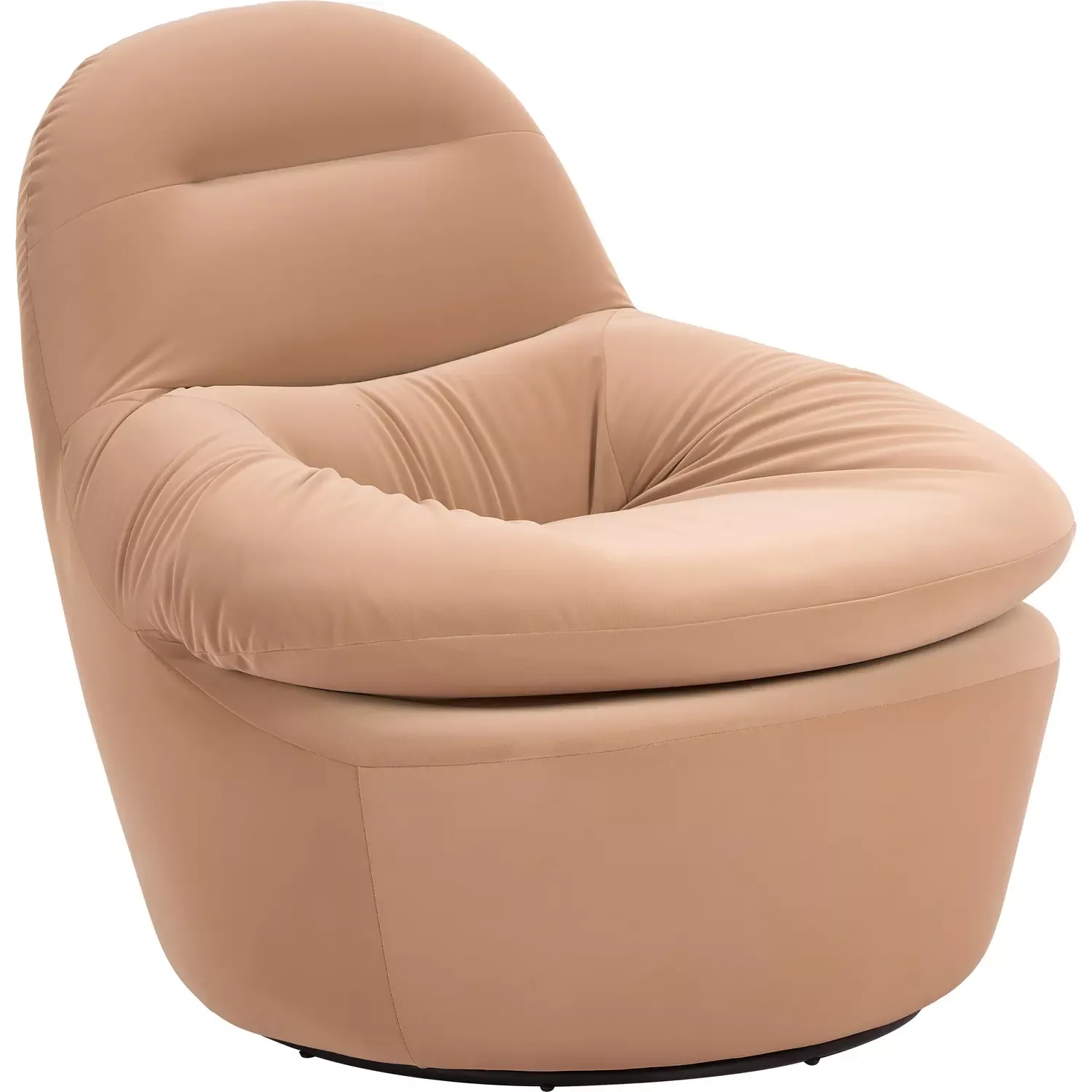 zuo-reva-swivel-chair-in-tan-vegan-leather-110927 Zuo Reva Swivel Chair in Tan Vegan Leather 110927