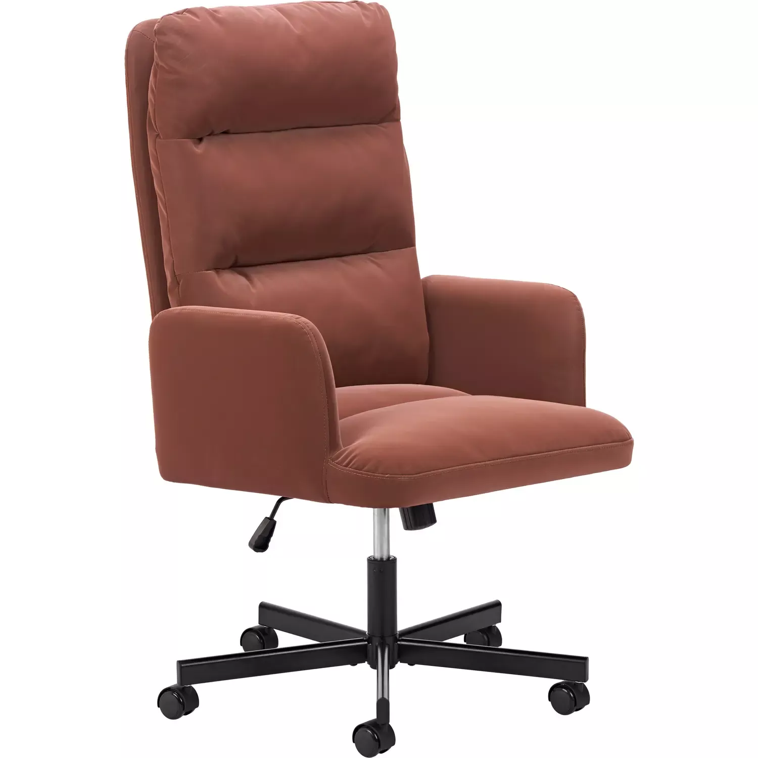 zuo-sable-office-chair-in-brown-vegan-leather-110909 Zuo Sable Office Chair in Brown Vegan Leather 110909