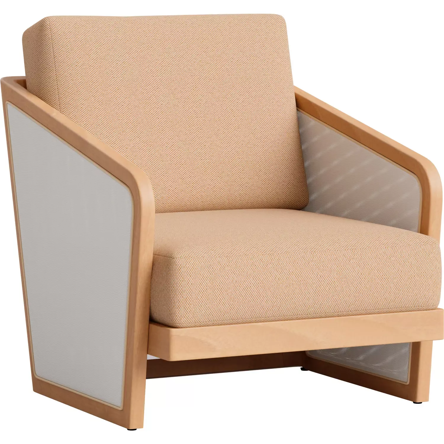 zuo-sakina-outdoor-accent-lounge-chair-in-brown-fabric-textilene-acacia-wood-704 Zuo Sakina Outdoor Accent Lounge Chair in Brown Fabric, Textilene & Acacia Wood 704244