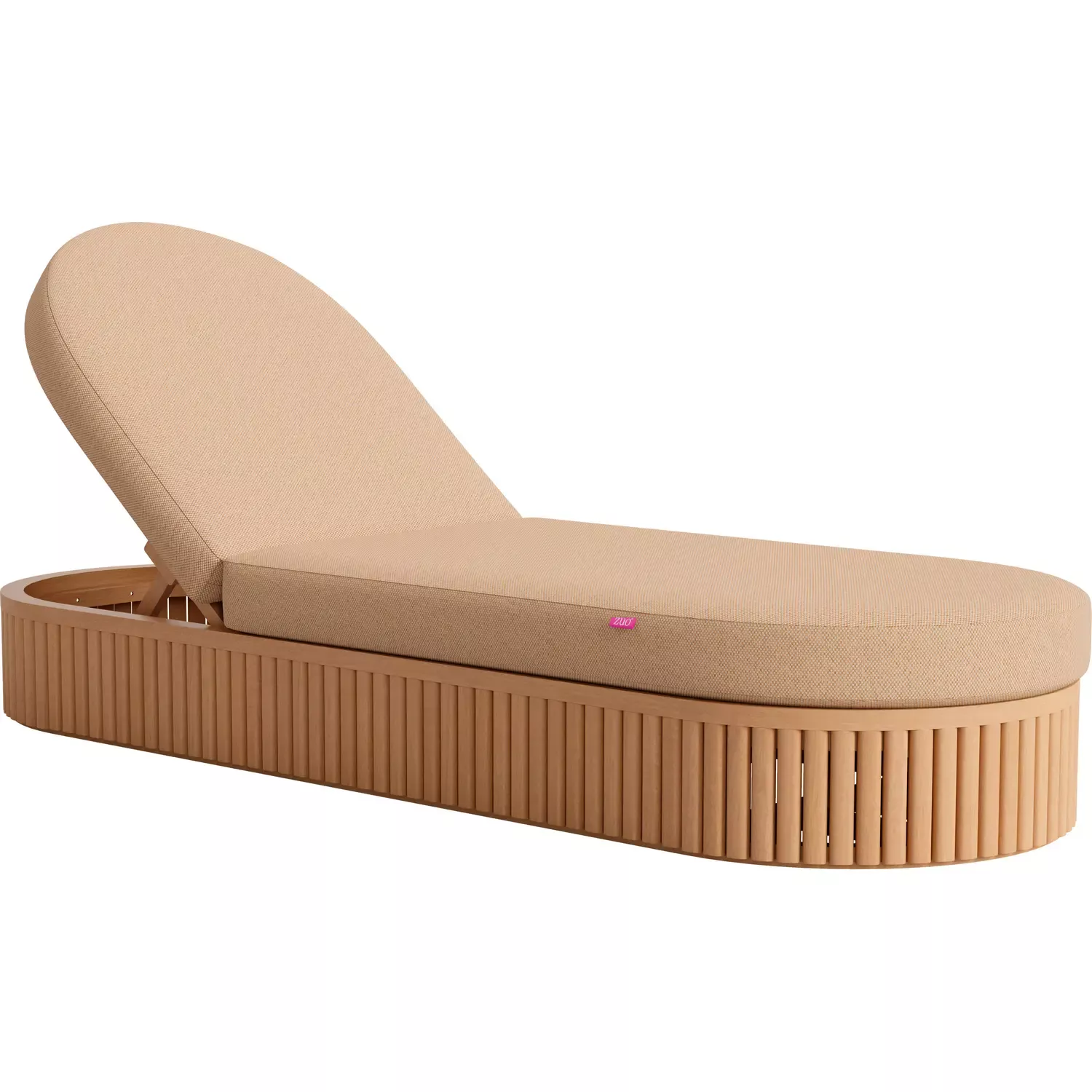 zuo-sakina-outdoor-chaise-lounge-in-brown-fabric-acacia-wood-704243 Zuo Sakina Outdoor Chaise Lounge in Brown Fabric & Acacia Wood 704243