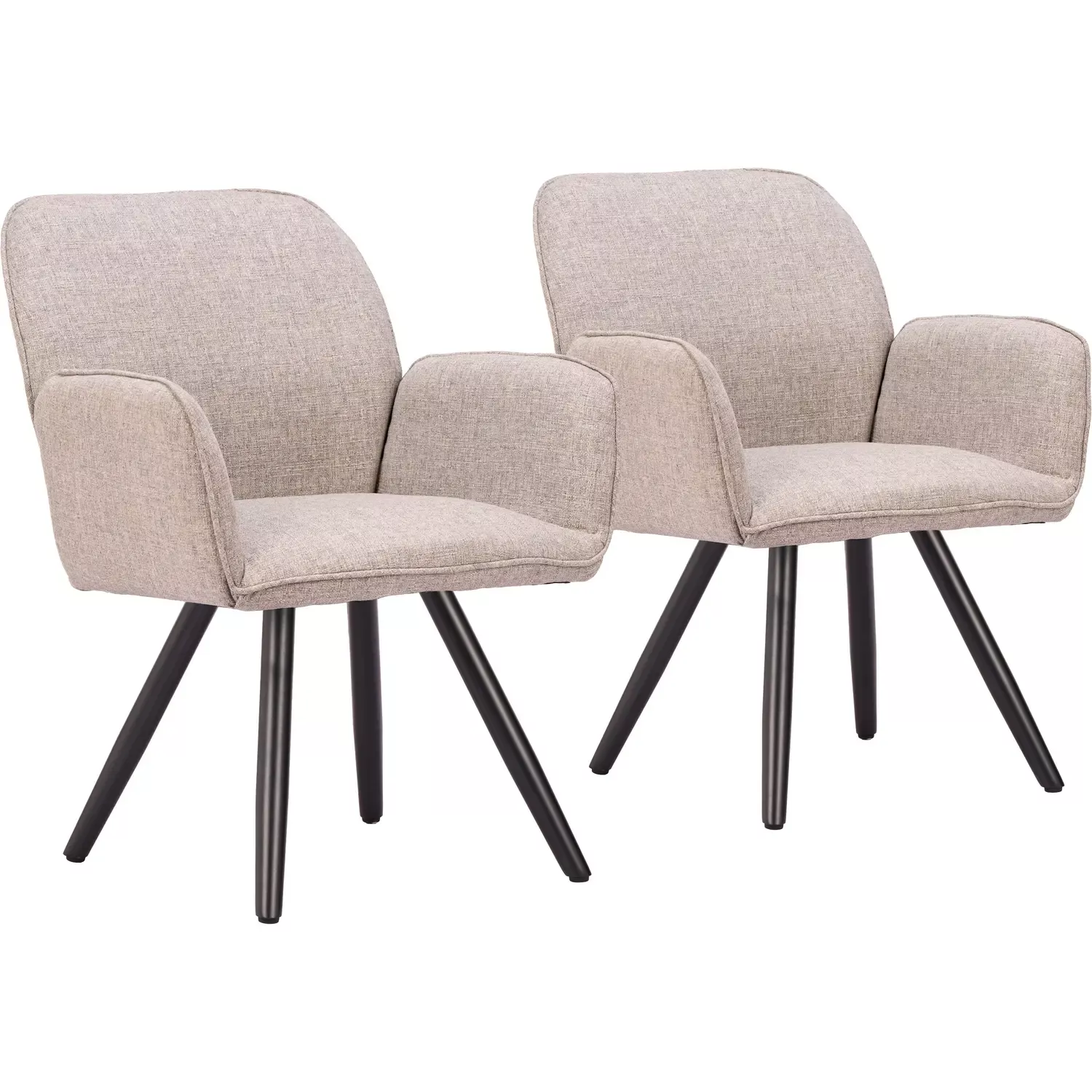 zuo-sieve-outdoor-swivel-dining-chair-in-beige-fabric-black-aluminum-set-2-70421 Zuo Sieve Outdoor Swivel Dining Chair in Beige Fabric & Black Aluminum (Set of 2) 704213