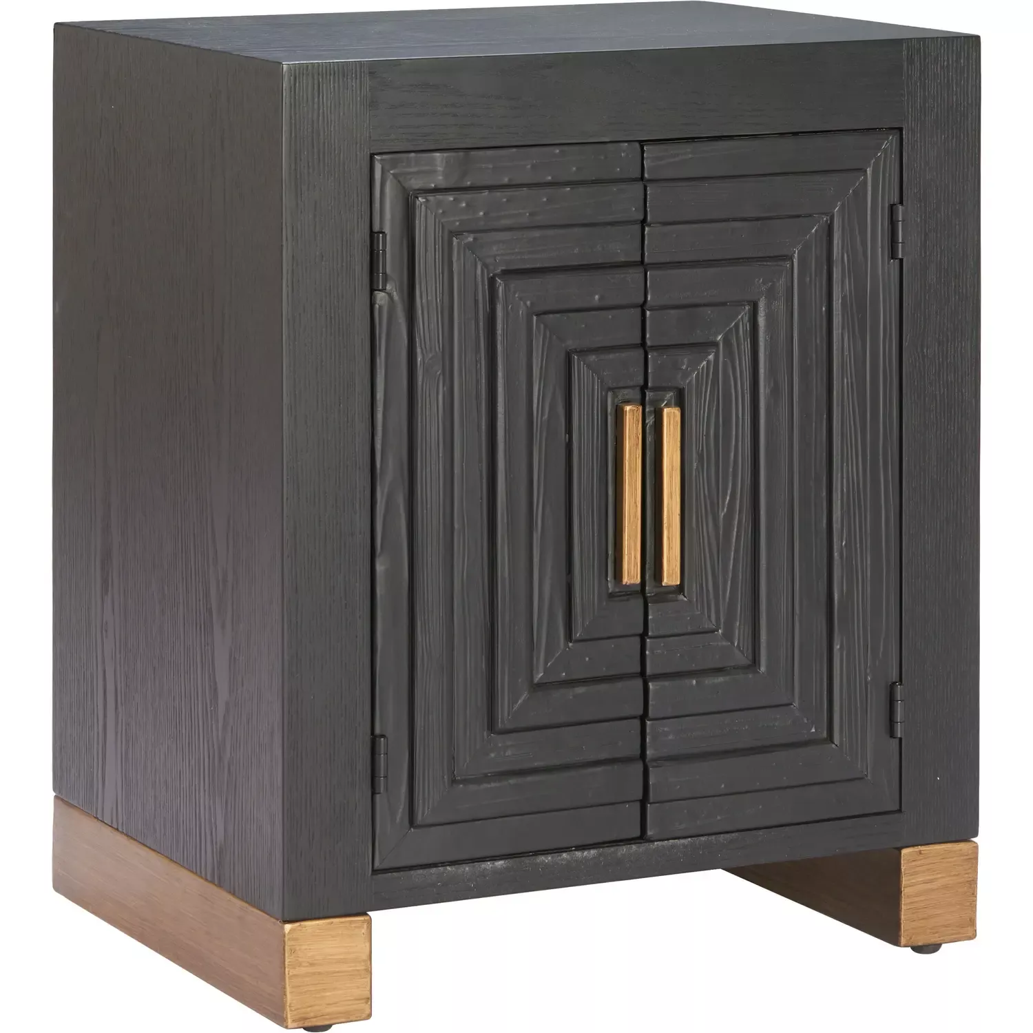 zuo-trazo-side-table-cabinet-in-black-brown-finish-wood-110729 Zuo Trazo Side Table Cabinet in Black & Brown Finish Wood 110729