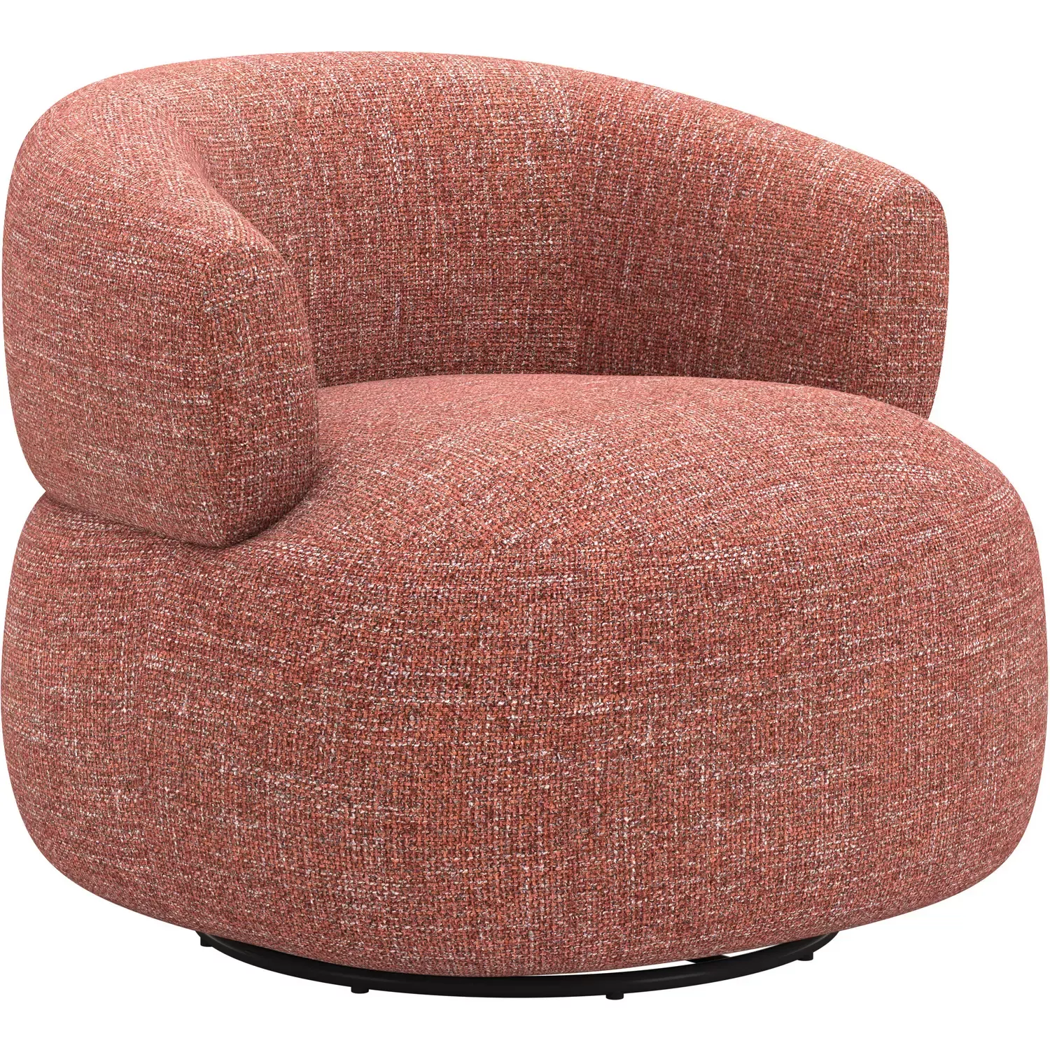 zuo-venezia-swivel-chair-in-brown-textured-fabric-110893 Zuo Venezia Swivel Chair in Brown Textured Fabric 110893