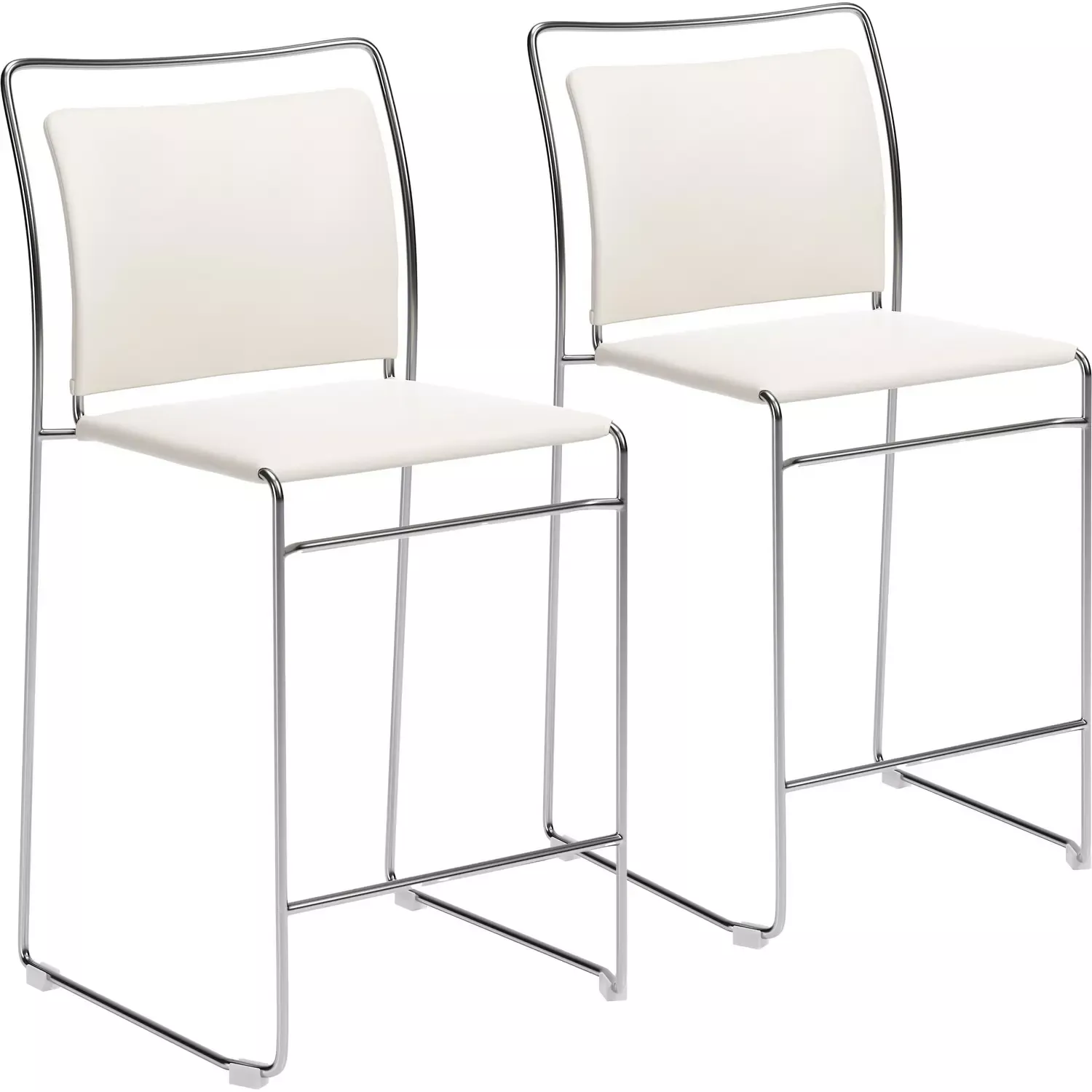 zuo-verbena-counter-stool-in-cream-vegan-leather-gray-steel-set-2-111157 Zuo Verbena Counter Stool in Cream Vegan Leather & Gray Steel (Set of 2) 111157